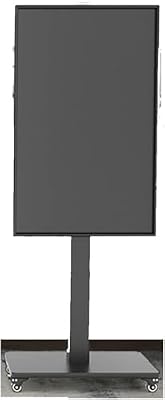 LBAawxe Mobile TV Cart on Wheels - Horizontal and Vertical Screen Rotation Rolling TV Stand, for 32-65 Inch LED Flat Screen