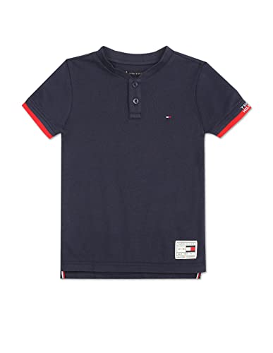 Image of Tommy Hilfiger Boy's Printed Regular Fit Polo T-Shirt