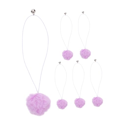 BESPORTBLE 6pcs Cat Tree Replacement Balls with Bells Teasing Balls for Interactive Play Engaging Cat for Chasing and Scratching Safe Comfortable