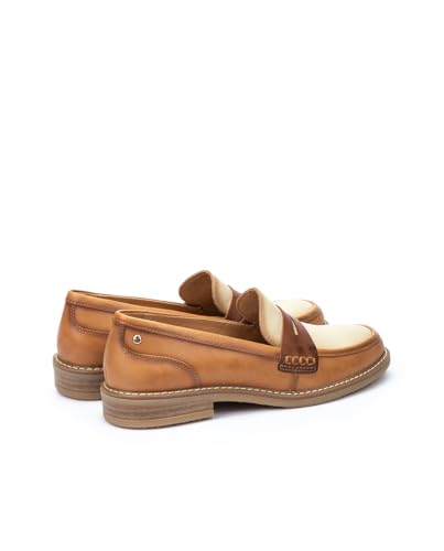 Image of PIKOLINOS Aldaya W8J-3541 Women's Loafers - Premium Calfskin Leather Slip-On - Lightweight Comfort, Removable Insole, Medium & Wide Width Ergonomic Everyday Support