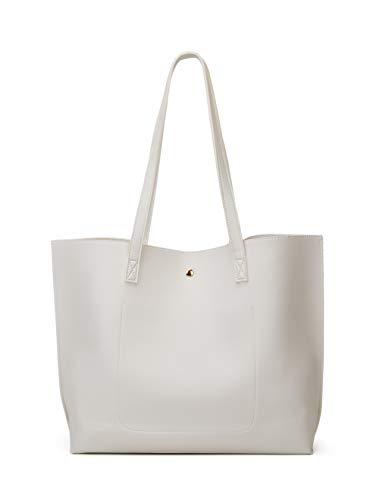 Image of Dreubea Women's Soft Faux Leather Tote Shoulder Bag from, Big Capacity Tassel Handbag