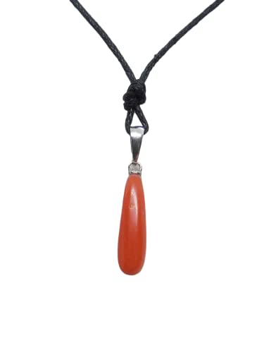 Pendentif en or blanc et corail rouge naturel : le bijou anti-ternissement pour peau sensible
