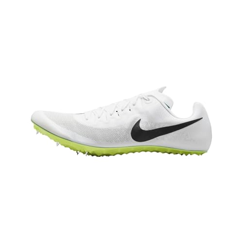 Nike Ja Fly 4 Track and Field Sprinting Spikes (DR2741-102, White/Bright Spruce/Electric Algae/Black) Size 6.5