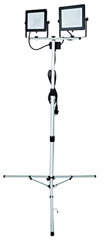 Electraline 63445 Proiettore Doppio LED con Treppiede 100 W