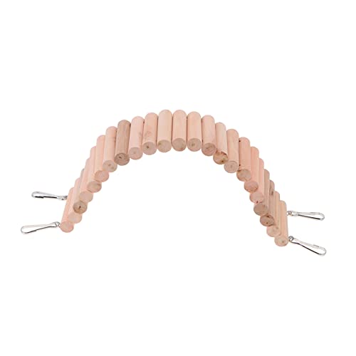 BESTonZON 1PC Multi Purpose Natural Reptiles Hiding Nest Climbing Ladder Arch Bridge for Pets Like Hamsters Lizards Tortoises Durable Design Long Stretched