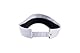 Callaway Golf Liquid Metal Visor (Serie 2022), Weiß schwarz, Taglia unica
