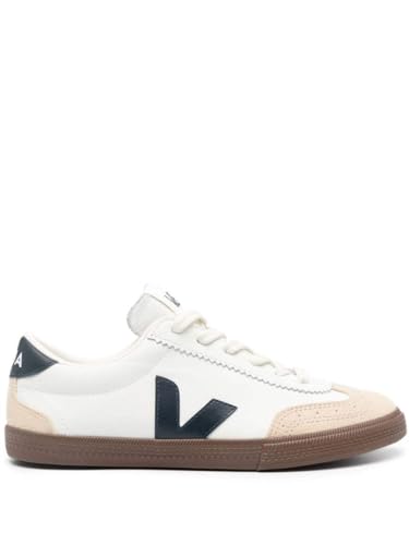 VEJA Men's Volley Sneaker, White/Nautico/Bark, 84