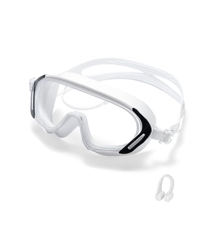 Image of Seasprint Swim Goggles,Wide Angle Anti-fog and UV Leak Proof Goggles,Fashion Swim Glasses for Men Women