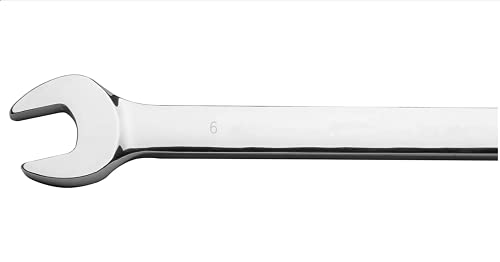 Flzosper 6Mm Metric Ratchet Wrench,Box End Head 72-Tooth Ratcheting Combination Wrench Spanner #TOP1