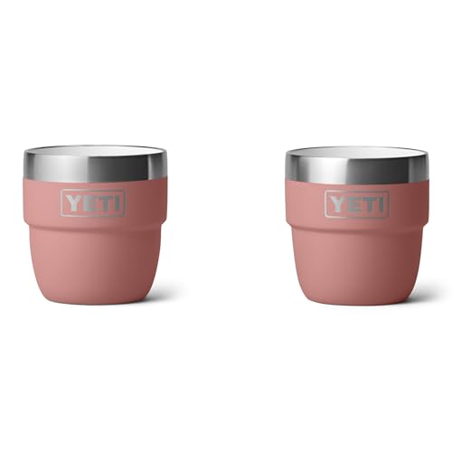 YETI Rambler Stapelbare Tasse, Sandstone Pink, 2 Pack 4 oz (118 ml)
