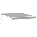vidaXL Toldos Automáticos Retráctiles Gris Claro 300 x 250 cm. Una solución Duradera para Crear Sombra al Aire Libre, Ideal para Patios y Balcones. Estos toldos motorizados Son Resistentes a condici