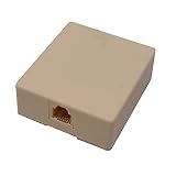 roseta rj11 4 hilos Caja de superficie que dispone de un conector del tipo RJ11 hembra de 6P4C.