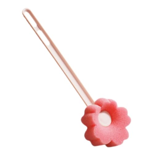 GALPADA Cepillo de Limpieza Flor de Espuma Redonda Absorbente Floral Forma Flores Lavar cepillos para Botellas de Agua para Limpiar Cepillo de Copa de Lavado de Esponja el plastico Rosa