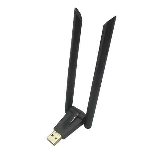 Image of USB 3.0 WiFi Bluetooth Adapter, 1300Mbps Network Dongle with 5dBi Gain Dual Antennas Dual Band 2.4 /5Ghz Wireless Network External Receiver, Driver Free for PC /Laptop /Desktop