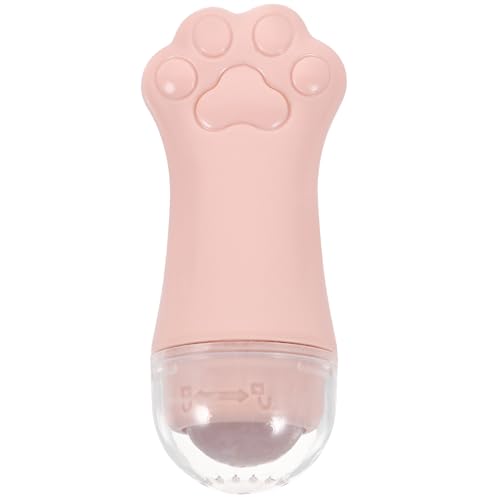 VILLCASE de Masaje Facial Forma de Pata de Gato Piedras de Cuarzo Rosa Herramienta Portátil para Cuidado Piel Masajeador para Ojos y Rostro Adecuado para Uso Diario y Belleza Femenina
