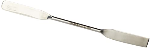 Bochem Spatola doppia in acciaio inox 18/10, curva, lunghezza 150 mm, larghezza lama 9 mm, lunghezza lama spatola 40 mm