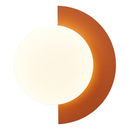 Fegtrtyoa Applique Murale Moderne et Minimaliste pour Couloir, Balcon, Escalier, Chambre à Coucher, Chevet, Salon, Lampe de Fond Orange