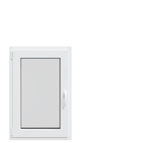 Genérico Finestra Seminterrato RISOR 60x80 cm Anta Ribalta DIN Sinistra,Bianco,17.3kg,4108346