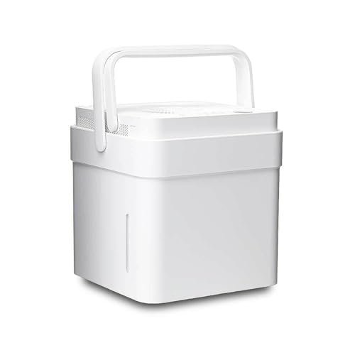 Midea Cube 50 Pint Dehumidifier for Basement and Rooms at Home for up to 4,500 Sq. Ft., Smart Control, Compatible with Alexa (White), Drain Hose Included