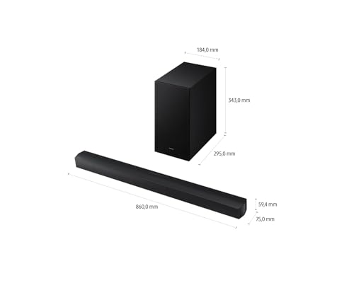 Samsung HW-B650F 3.1-Kanal-Soundbar für Fernseher, Kabelloser Subwoofer