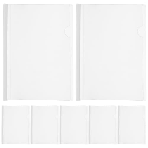 OSALADI 10pcs クリアファイル収納ホルダー 透明 B5 レール ファイル クリアスライドバー ファイル b5 紙収納可 資料収納 書類保護 ビジネス フォルダー 大容量