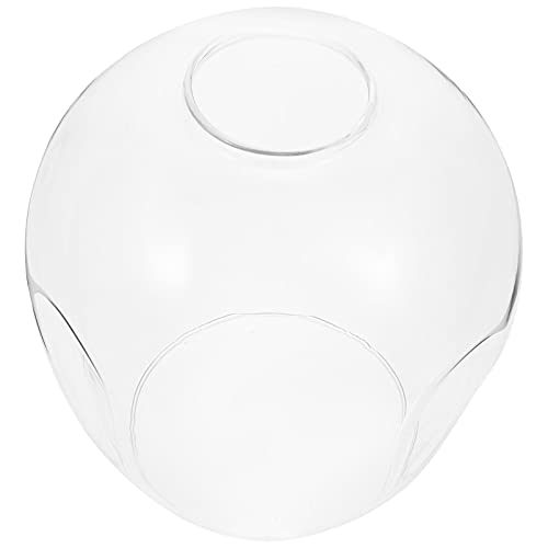 Image of Glass Lamp Shade Lamp Cover Transparent Light Shade Round Globe Lamp Shade Lighting Fixture Replacement for Ceiling Light Bedside Table Lamp Standing Lamp