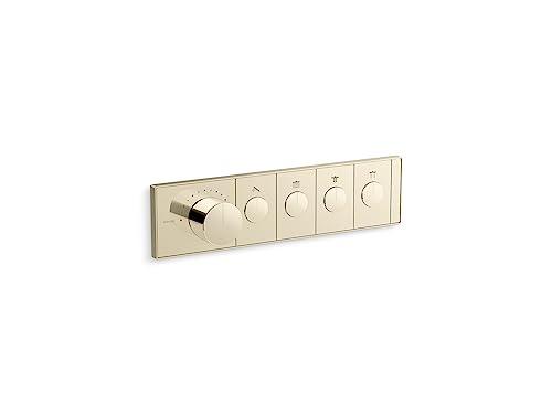 KOHLER K- 26348-9-AF Anthem TM control termostático mecánico empotrado 4 salidas, Oro francés vibrante miniatura 2