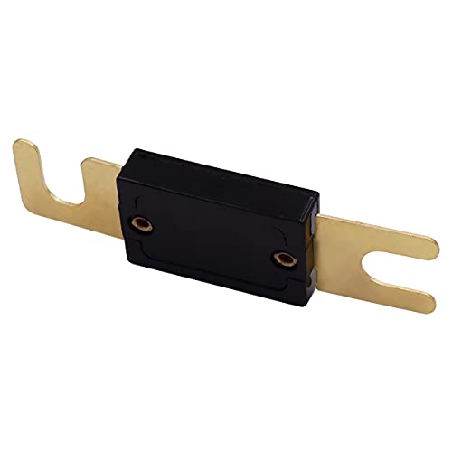 Tnisesm 9 Pcs 50Amp Anl Fuse Copper Material For Car Vehicles Marine Audio System Sheet Gold Tone Gold - 50A #TOP3