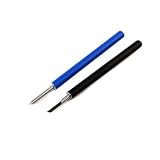 JuxLux 2 Pack Watch Back Remover Tool 5 Inch Long Pry Back Case Opener Prying Knives for Digital Watch Battery Replacement Kit Vintage Pocket Watch Women Men Nurse Watches Casing Bezel Pop Off