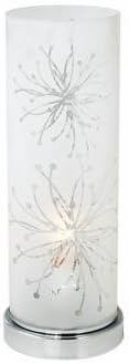 360 Lighting Modern Small Accent Table Lamp 14 1/4" High Frosted White Glass Cylinder Shade Decor for Bedroom Living Nightstand Bedside Office Kids Room House Home Family