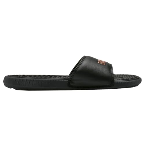 Image of PUMA Women's COOL CAT Slide Sandals, Puma Black-Rose Gold, 8