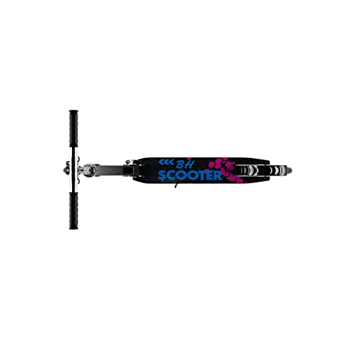 Patinete Com Freio, Leve e dobrável Para Jovens e Adultos, Bh Store - Preto e Rosa