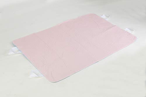 2 Pack Waterproof Bed Pad With Handle Easy Transfers Underpad Reusable And Washable Up To 250 Washes, 52” X 34" #TOP2