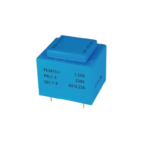 Transformateur isolement PE2815-I 1,5VA bobinage cuivre stable 220V 6V