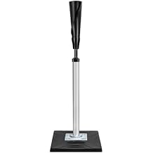 Zdgao Portable Batting Tee for Baseball/Softball, Height Adjustment 25"- 46" Baseball Tee with Removable Rubber Top and Premium Base for All Ages Training and Practice