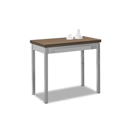 ASTIMESA Mesa de Cocina Tipo Libro 90x50cm Laminado Roble Tenesse