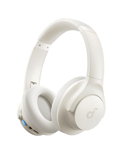 Soundcore Cuffie Bluetooth Over-Ear Wireless Q11i di Anker, Bassi Profondi, 60 Ore di Autonomia, Audio Hi-Res, Cuscinetti Rimovibili, Connessione Multipoint.
