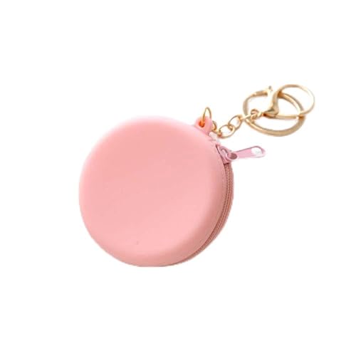 Porte-monnaie rond en silicone pour femme, motif animal de dessin animé, sac à main, sac à main pour enfants, Rose, Moderne