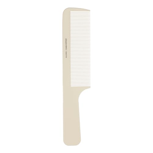 12 Pack, Allegro Combs Expert Professional Barber And Hair Stylists Combs Set, Wide and Fine Tooth for Hair Cutting, Fades, Styling and Blending, Beige (8 In. Clipper Comb No. 80)