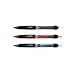 Uni-ball Power Tank Ballpoint Retractable & Fine Ballpoint Pen Rubber Grip Type-0.7mm-black Ink-value set of 3