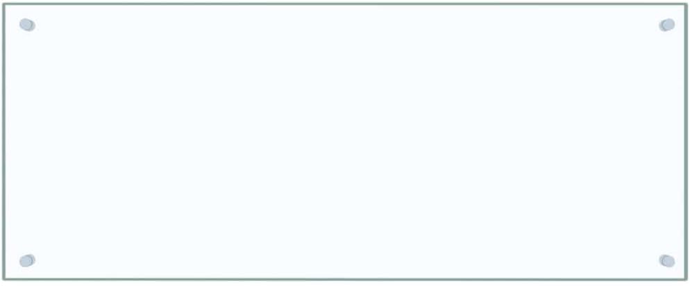 vidaXL Kitchen Backsplash, Kitchen Wall Tile Panel, Kitchen Sink Splash Guard for Wall Protector, Home Wall Decor, Transparent Tempered Glass