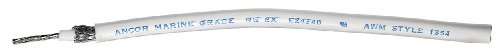 Câble coaxial RG58CU Ancor blanc anti-interférence pour liaison radio stable 250FT
