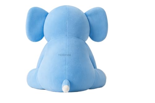 Image of Appu Ele Soft Toy for Girls Boys Kids, Sky Blue, Elephant Animal Plush Stuffed Baby Teddy Gift Birthday, 25 cm
