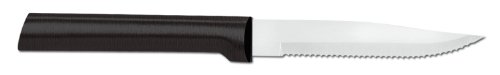 Rada Cutlery Serrated Steak Knife – Stainless Steel Blade With Black Stainless Steel