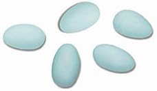 Blue Sugared Almonds Wedding Favours x50