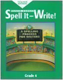 Spell it Write: Grade 4 0880854162 Book Cover