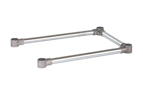 DuraSteel Open Base Work Table Bracing - 24 x 18 Inch Table Stabilizing Leg Cross Braces - Fits Commercial Food Prep Stainless Steel or Maple Wood Worktable by DuraSteel - Used condition - US$15.28
