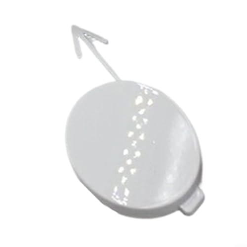 Cache pare-chocs avant rond 6RD807241B pour Polo 2011–2013, capuchon de rechange en ABS pour crochet de remorquage (blanc)
