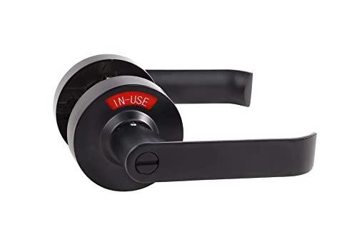 Privacy Lock With Large Indicator For Bathroom Inuse And Vacant, Ada Compliant Lever, Commercial Grade, Perfect For Restroooms Of Professional Office Apartment Airbnb Warehouse (Matte Black) #TOP6