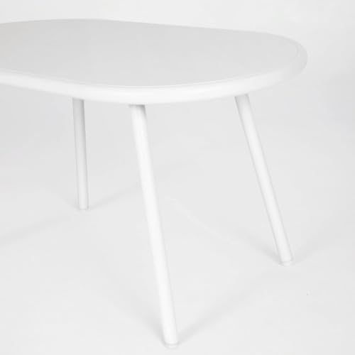 Conjunto de jardín Vione con sofá mesa ovalada y sillones grises LOLAhome 6